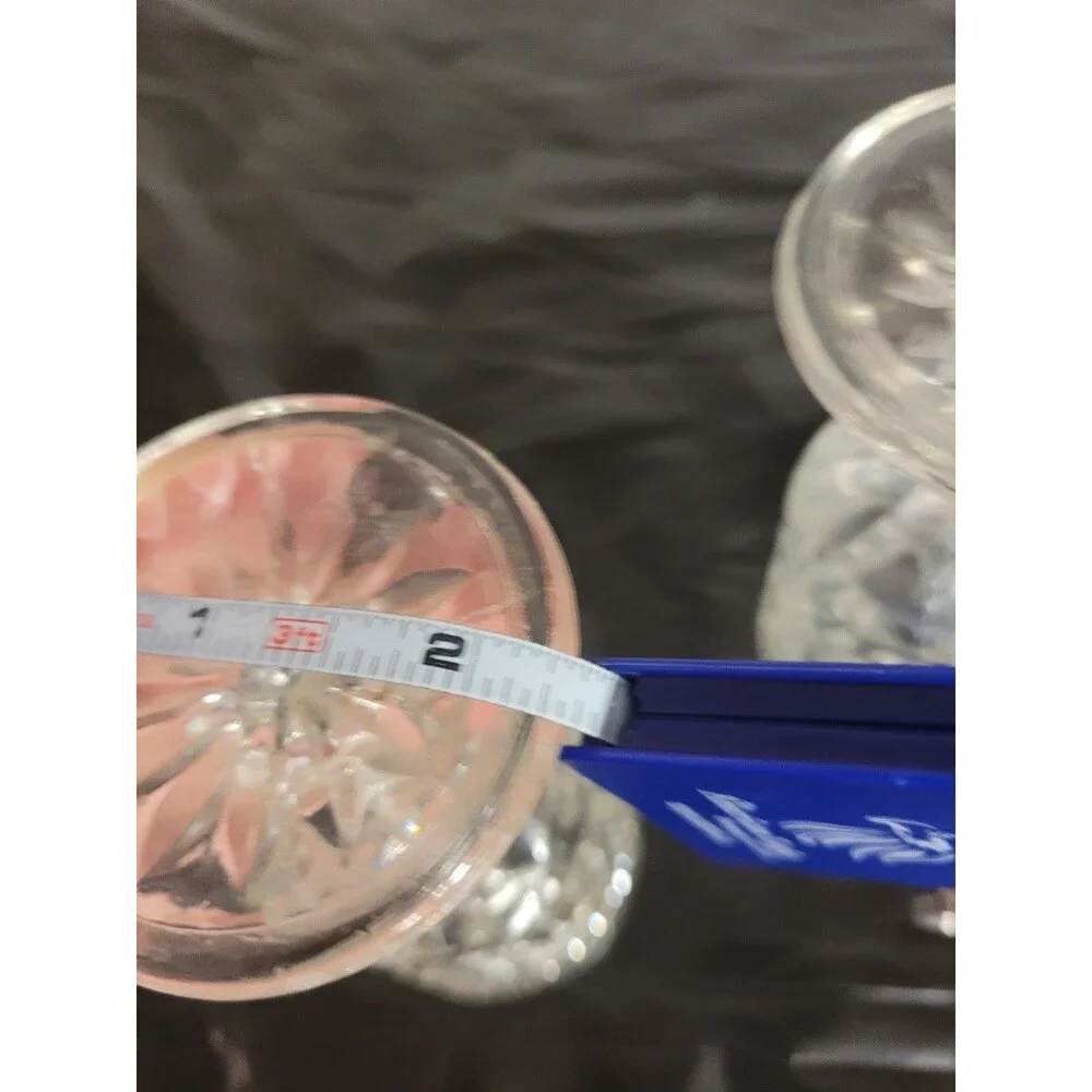 Two Anchor Hocking Wexford Diamond Glass 4.5